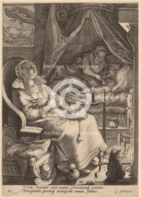 Night, c.1595-1598. Creator: Jan Saenredam.