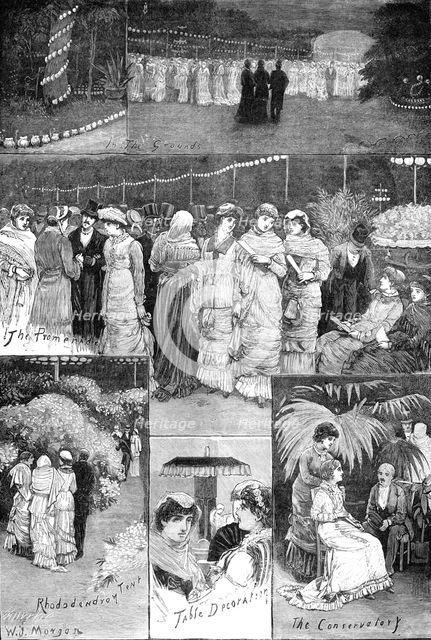 Night Fete at the Botanic Gardens, Regent's Park, 1881. Creator: Unknown.