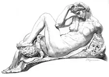 Night from the tomb of Julian de Medici, San Lorenzo Basilica, Florence, Italy, 1882