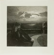 Night, from On Death Part I, 1888-89. Creator: Max Klinger