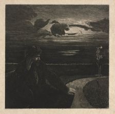Night, from On Death, Part I, Opus XI (Nacht, Vom Tode, Erster Teil, Opus XI), 1889. Creator: Max Klinger (German, 1857-1920)
