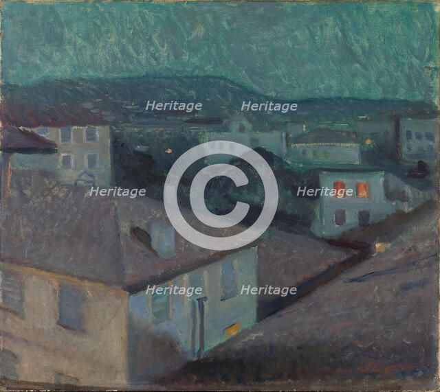Night in Nice, 1891. Creator: Edvard Munch.