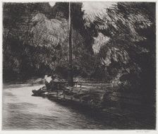 Night in the Park, 1921. Creator: Edward Hopper