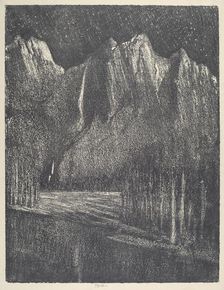 Night in the Yosemite, 1912. Creator: Joseph Pennell