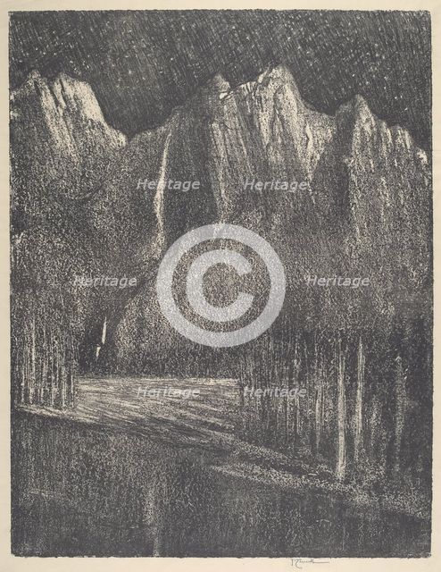 Night in the Yosemite, 1912. Creator: Joseph Pennell.
