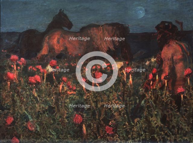 Night is Coming, 1900. Artist: Vrubel, Mikhail Alexandrovich (1856-1910)