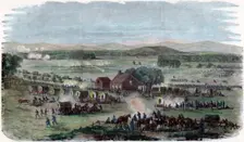Night of the Battle Cedar Mountain, Culpeper County, Virginia, American Civil War, 9 August 1862