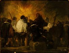 Night of the Inquisition. Artist: Goya, Francisco, de (1746-1828)