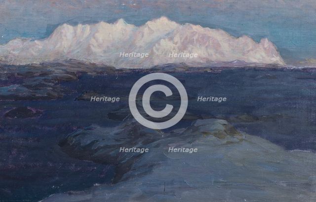 Night over Store Molla. Study from Lofoten. Creator: Anna Katarina Boberg.