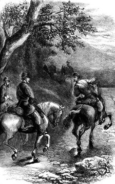 Night march on Harper's Ferry, Virginia, c1861 (c1880)