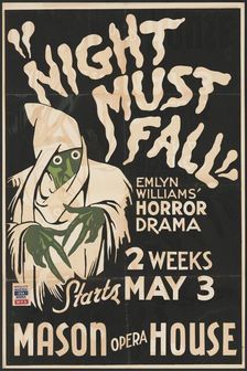 Night Must Fall, Los Angeles, 1938. Creator: Unknown