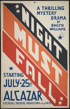 Night Must Fall, San Francisco, 1938. Creator: Unknown