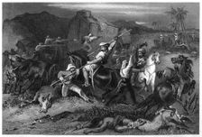 Night sortie and attack on baggage waggons 1857, (c1860)