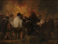 Night Scene from the Inquisition, probably 1810. Creator: Francisco Goya