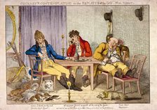 Night part IV of Cockneys contemplating on the exploits of the day, 1800. Artist: Anon