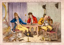 Night part IV of Cockneys contemplating on the exploits of the day, 1800. Artist: Anon