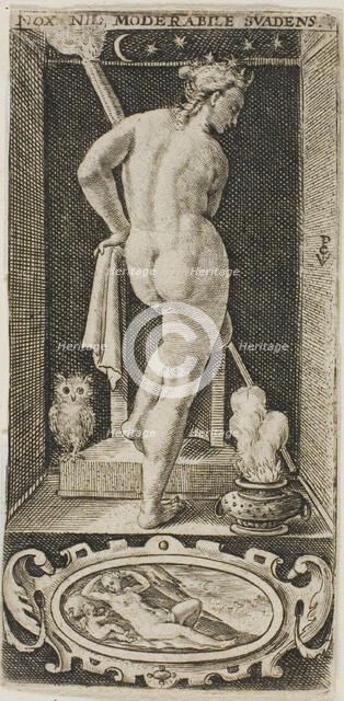 Night, plate four from The Four Parts of the Day, n.d. Creator: Crispijn de Passe I.