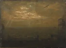 Night Watch by Airplane, 1916. Creator: Jean Joseph Enders