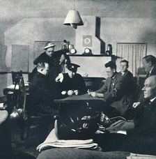 Night watch: the Fire Squad relaxes 1941. Artist: Cecil Beaton