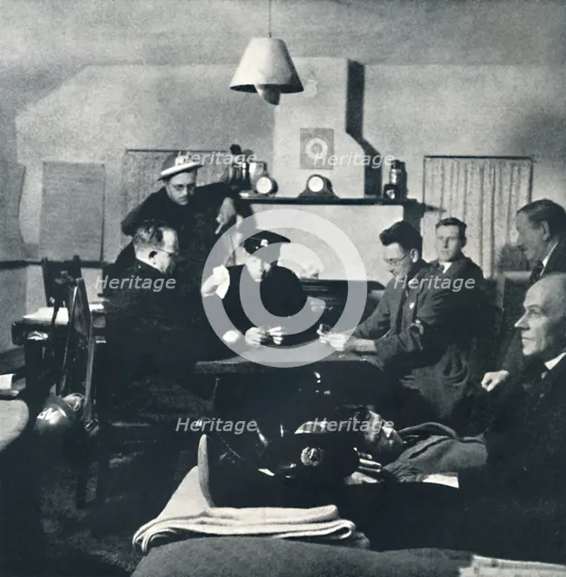 'Night watch: the Fire Squad relaxes', 1941. Artist: Cecil Beaton.