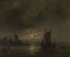 Night View, 1843. Creator: Egidius Linnig