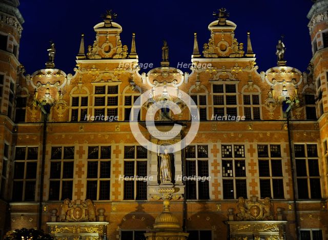 Night view, Great Arsenal, Gdansk, Poland, 17th centry (2015). Creator: Unknown.