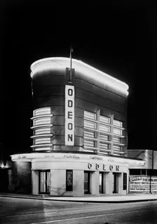 Night view of the Odeon, London Road, Isleworth, London, 1935. Artist: J Maltby