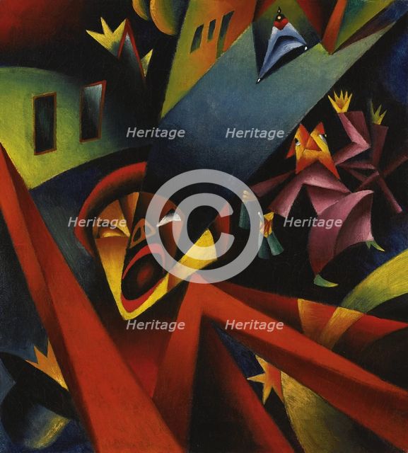 Nighttime Noise, 1919. Creator: Scholz, Georg (1890-1945).