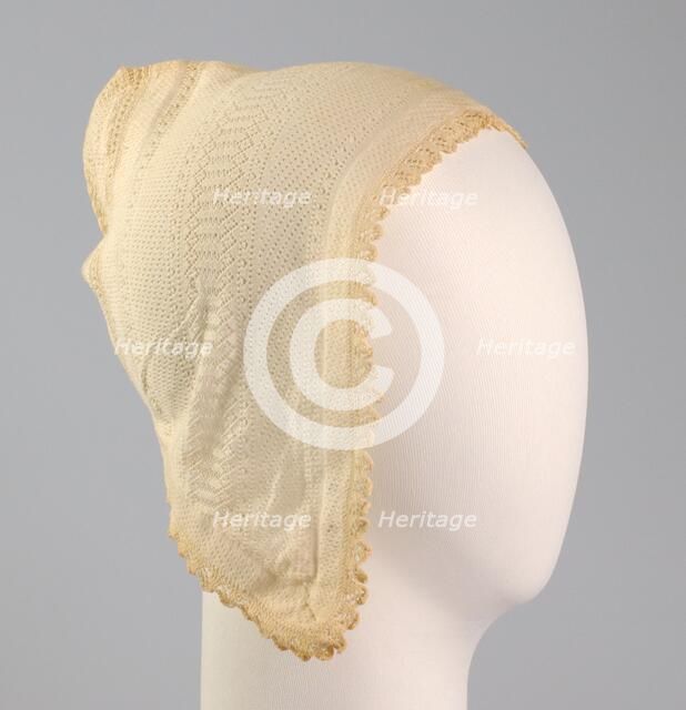 Nightcap, American, ca. 1850. Creator: Unknown.