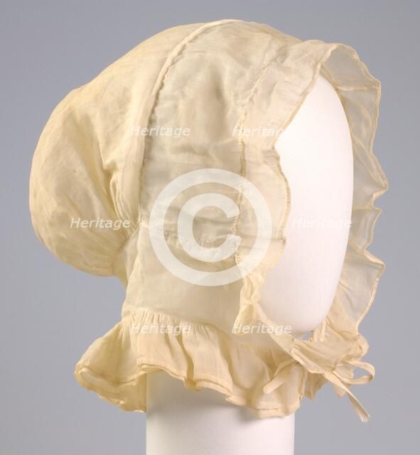 Nightcap, American, first quarter 19th century. Creator: Unknown.