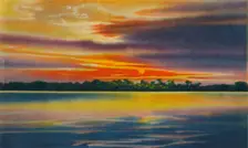 Nightfall on the Magdalena River, Barranquilla c1940s