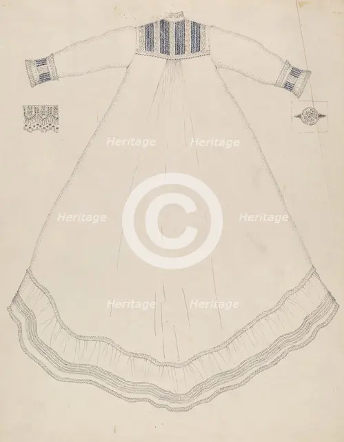 Nightgown, 1935/1942. Creator: Evelyn Bailey.