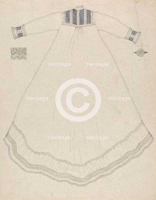 Nightgown, 1935/1942. Creator: Evelyn Bailey.
