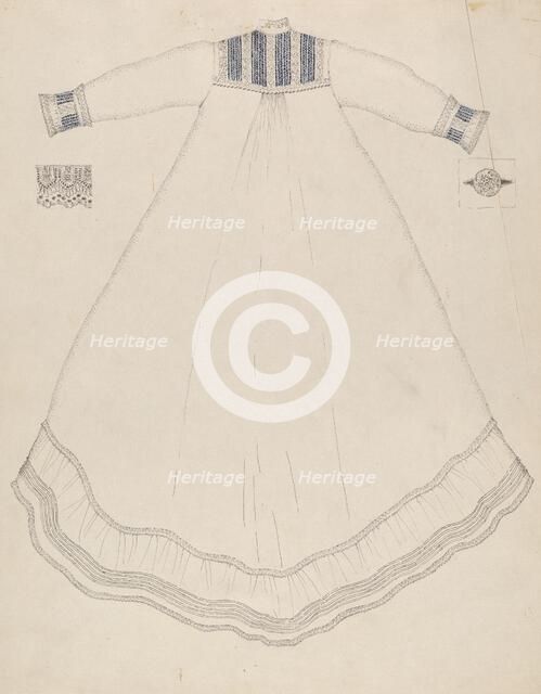 Nightgown, 1935/1942. Creator: Evelyn Bailey.