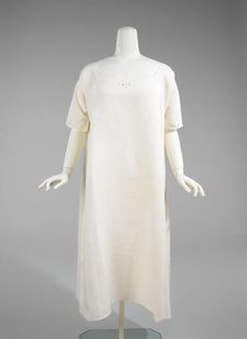 Nightgown, American, ca. 1840. Creator: Unknown