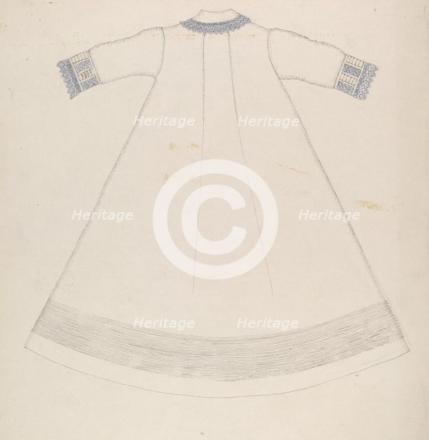 Nightgown (Back View), c. 1936. Creator: Evelyn Bailey.