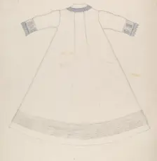 Nightgown (Back View), c. 1936. Creator: Evelyn Bailey
