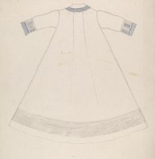 Nightgown (Back View), c. 1936. Creator: Evelyn Bailey