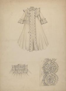 Nightgown, c. 1940. Creator: Marie Alain