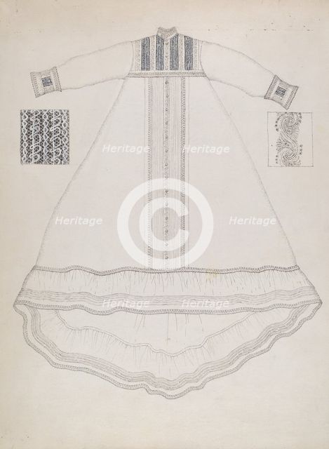 Nightgown, c. 1936. Creator: Evelyn Bailey.