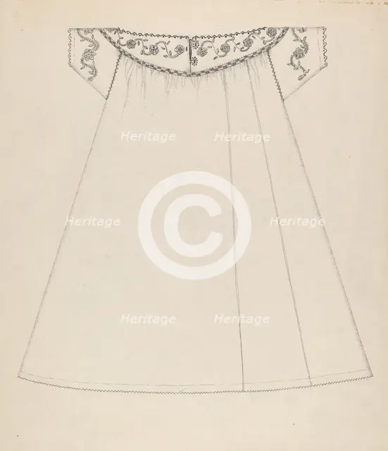 Nightgown, c. 1936. Creator: Evelyn Bailey.