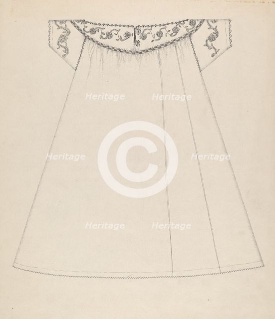Nightgown, c. 1936. Creator: Evelyn Bailey.