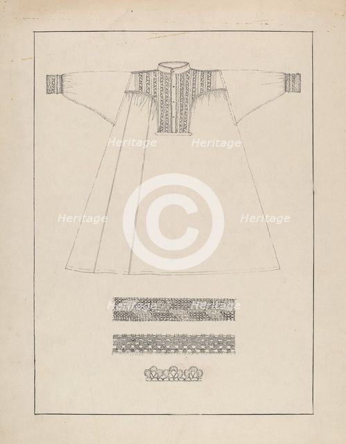 Nightgown, c. 1936. Creator: Evelyn Bailey.