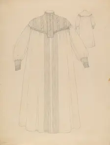 Nightgown, c. 1936. Creator: Rosalia Lane