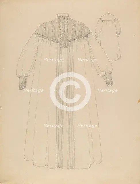 Nightgown, c. 1936. Creator: Rosalia Lane.