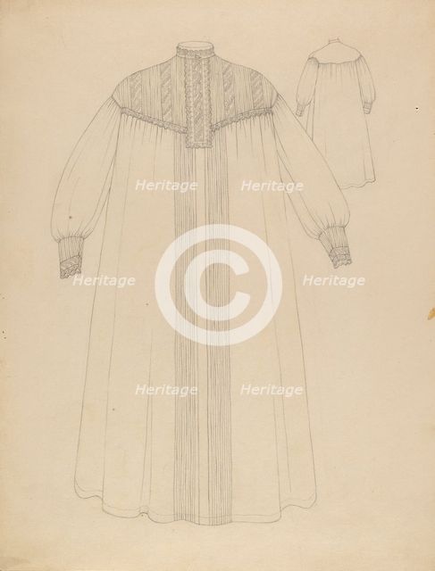 Nightgown, c. 1936. Creator: Rosalia Lane.
