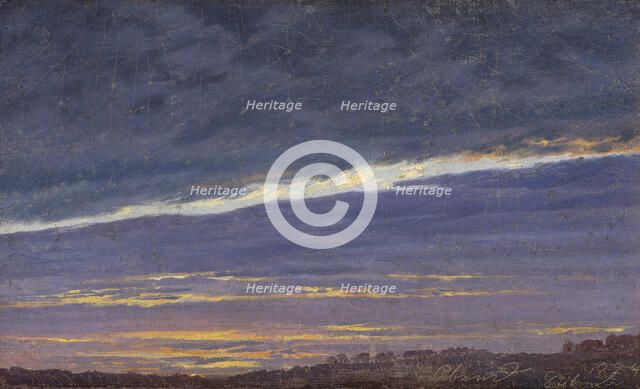 Nightly cloudy sky (Evening), 1824. Creator: Friedrich, Caspar David (1774-1840).