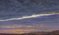 Nightly cloudy sky (Evening), 1824. Creator: Friedrich, Caspar David (1774-1840)