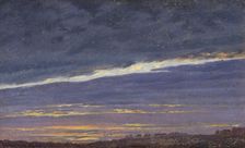 Nightly cloudy sky (Evening), 1824. Creator: Friedrich, Caspar David (1774-1840)