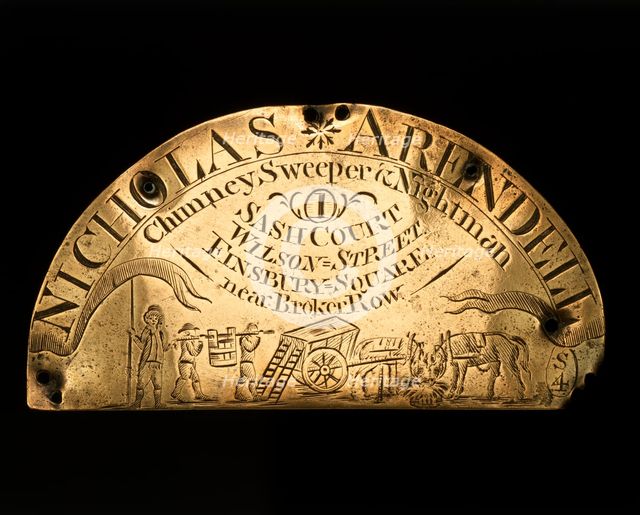 Nightman's plaque, 18th century. Creator: Unknown.